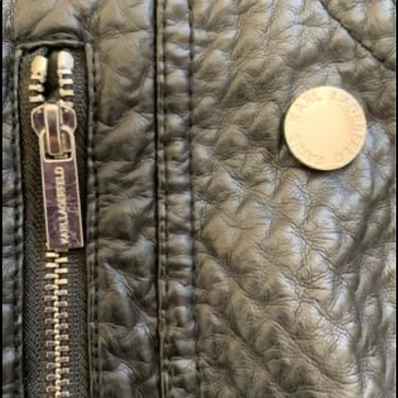 Karl Lagerfeld leather jacket - Picture 3 of 4